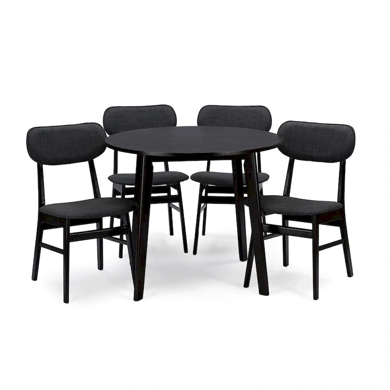 Baxton Studio Montreal Mid-century Solid Wood Dining Table-4