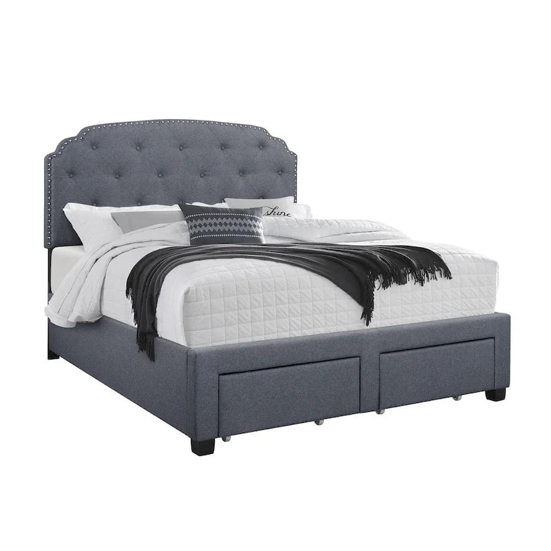 Carolina Panle Bed with Storage-2
