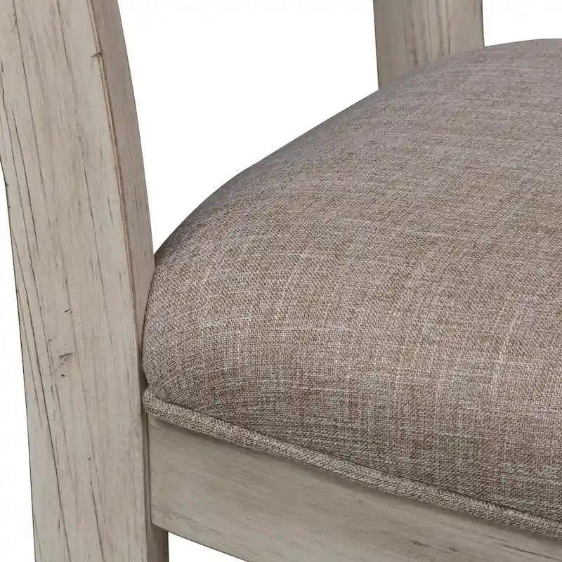 Farmhouse Reimagined Antique White Opt 7 Piece Trestle Table Set-16