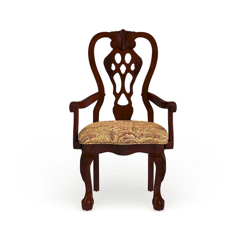 Furniture of America Carpia Formal Cherry Dining Chair (Set of 2)-3