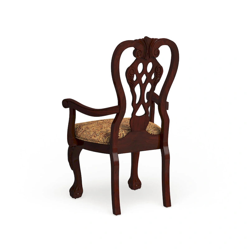 Furniture of America Carpia Formal Cherry Dining Chair (Set of 2)-5