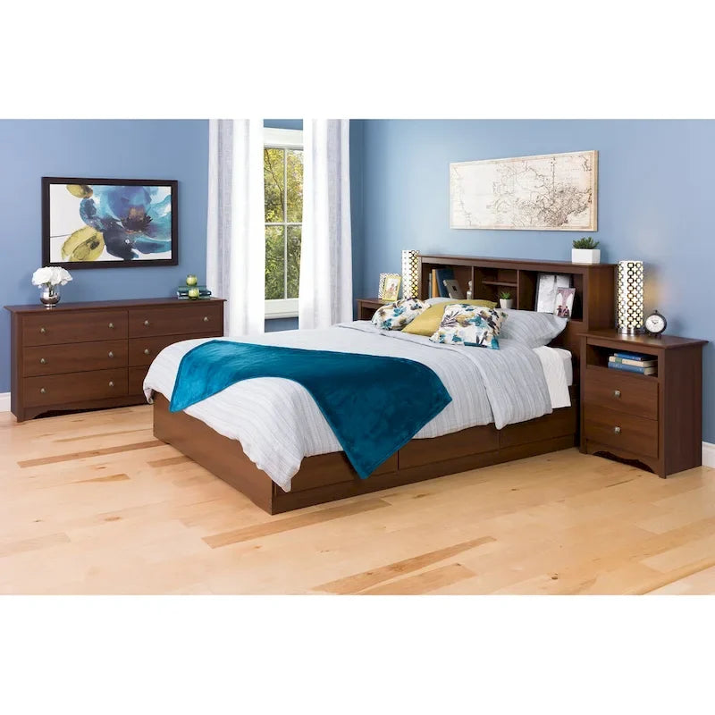 Monterey Full/Queen Bookcase Headboard-4