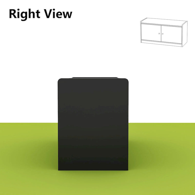 Shoe Storage Bench Storage Entryway Bench Door Cabinet Cushioned-29