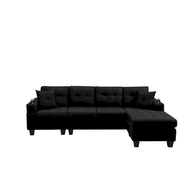 Modern Sectional Sofa with Reversible Chaise-18