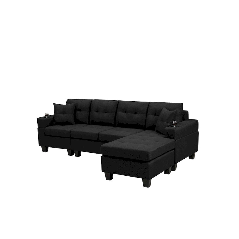 Modern Sectional Sofa with Reversible Chaise-19