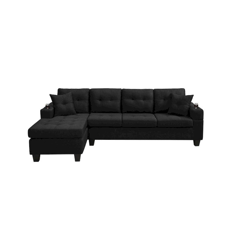 Modern Sectional Sofa with Reversible Chaise-22