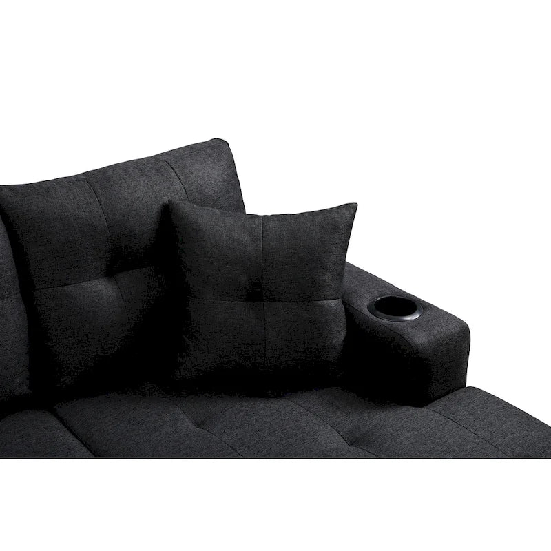 Modern Sectional Sofa with Reversible Chaise-23