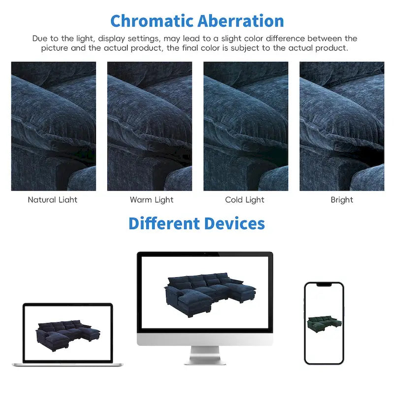 [VIDEO provided][New]109.8*55.9 Modern U-shaped Sectional Sofa with Waist Pillows,6-seat Upholstered Symmetrical Sofa Furniture-17