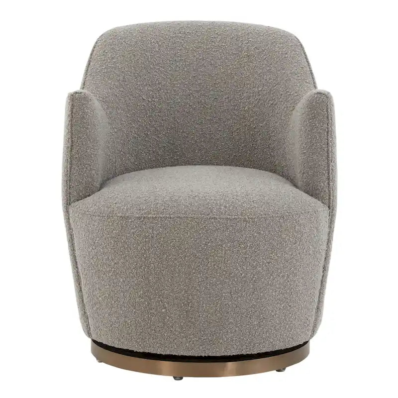 SAFAVIEH Couture Nver Swivel Accent Chair - 26 In. W x 32 In. D x 31 In. H - 26Wx32Dx31H-3