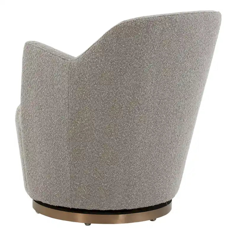 SAFAVIEH Couture Nver Swivel Accent Chair - 26 In. W x 32 In. D x 31 In. H - 26Wx32Dx31H-5