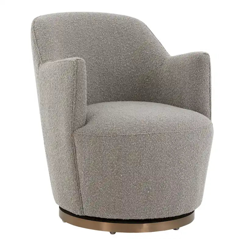 SAFAVIEH Couture Nver Swivel Accent Chair - 26 In. W x 32 In. D x 31 In. H - 26Wx32Dx31H-6