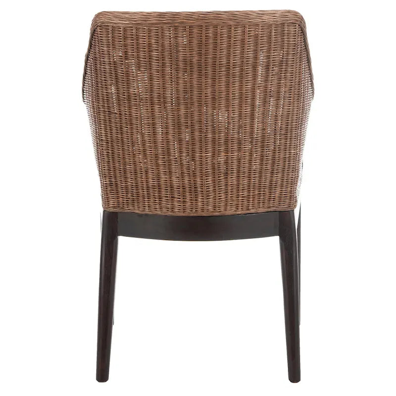 SAFAVIEH Duyen Dining Multi/ Brown Arm Chair - 23 x 23.3 x 34 - 23Wx23Dx34H-7