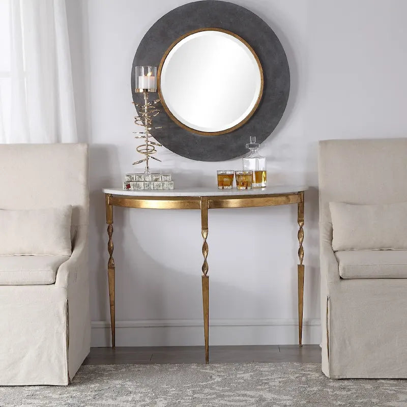 40 white and gold elegant marble console table