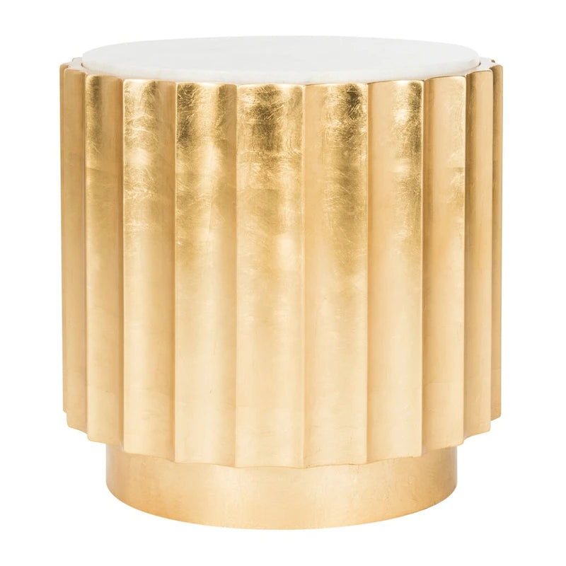 SAFAVIEH Couture Mairin Gold Side Table- Gold - 20 In W x 20 In D x 20 In H - 20Wx20Dx20H-6