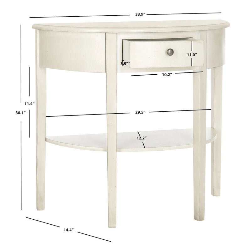 SAFAVIEH Sabina Off-White Birch Console Table - 33.9 x 14.4 x 30.1 - 34Wx14Dx30H-8