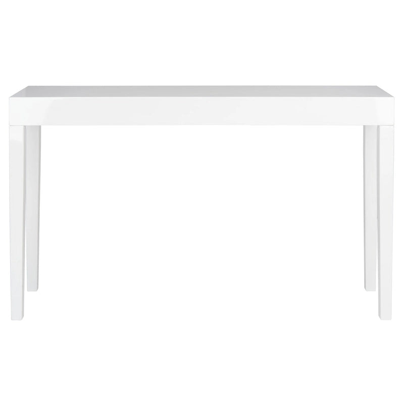 SAFAVIEH Bonny White Lacquer Console Table - 51.2 W x 13.4 L x 31.5 H - 51Wx13Dx32H