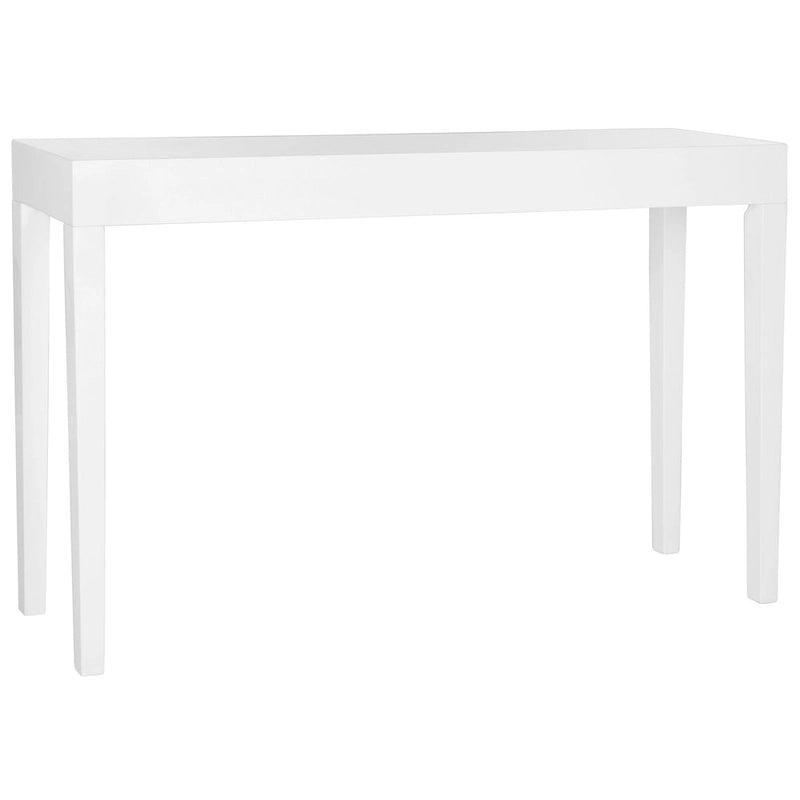 SAFAVIEH Bonny White Lacquer Console Table - 51.2 W x 13.4 L x 31.5 H - 51Wx13Dx32H-5