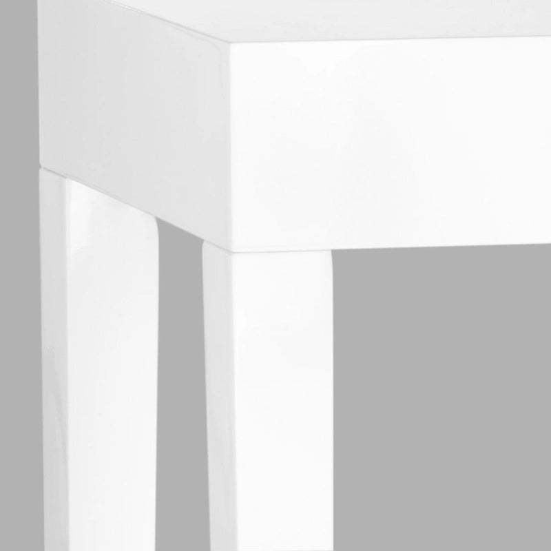 SAFAVIEH Bonny White Lacquer Console Table - 51.2 W x 13.4 L x 31.5 H - 51Wx13Dx32H-7