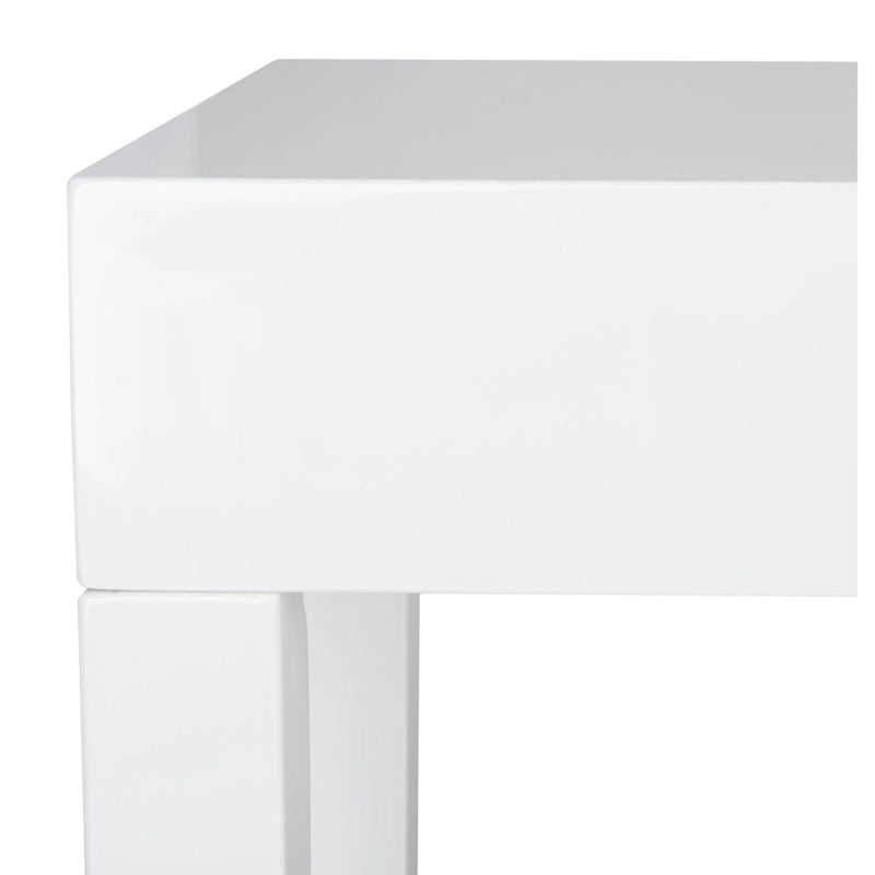 SAFAVIEH Bonny White Lacquer Console Table - 51.2 W x 13.4 L x 31.5 H - 51Wx13Dx32H-9