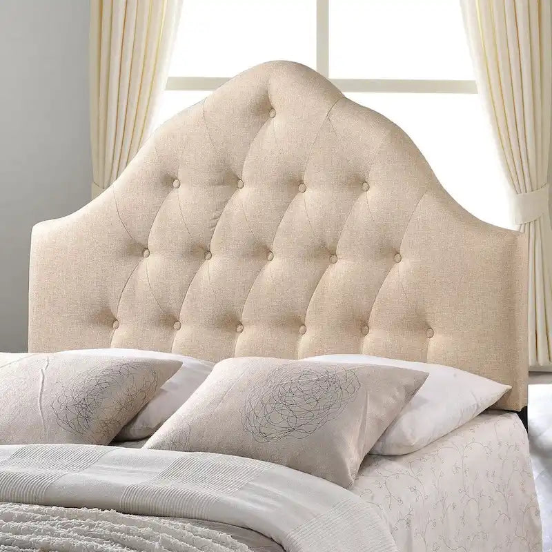 Sovereign Button-tufted High Arch Queen-size Headboard-5
