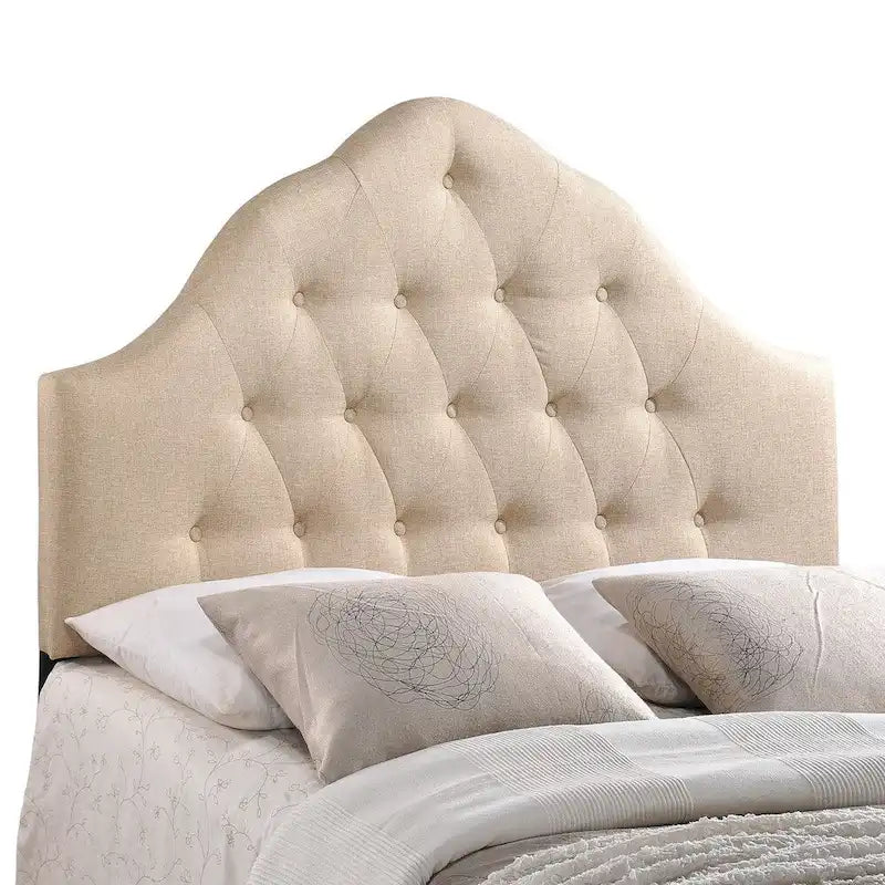 Sovereign Button-tufted High Arch Queen-size Headboard-6