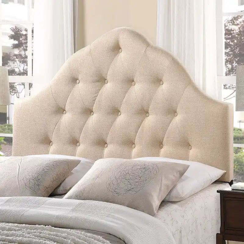 Sovereign Button-tufted High Arch Queen-size Headboard-7