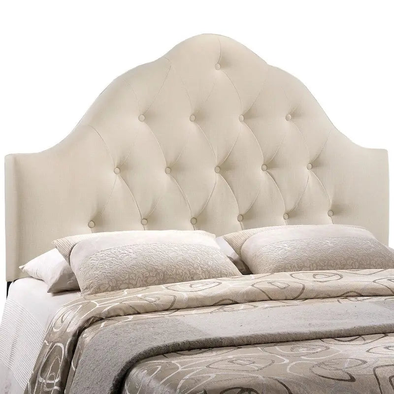 Sovereign Button-tufted High Arch Queen-size Headboard-12