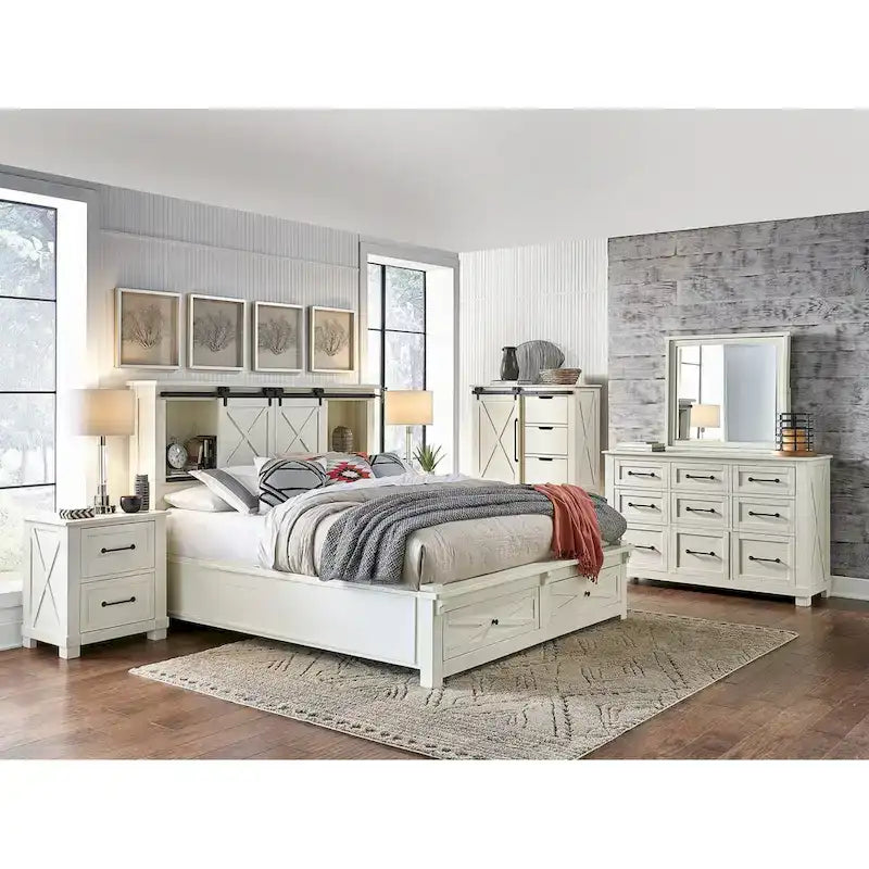 Simply Solid Shanna Solid Wood 5-piece Storage Bedroom Collection-6