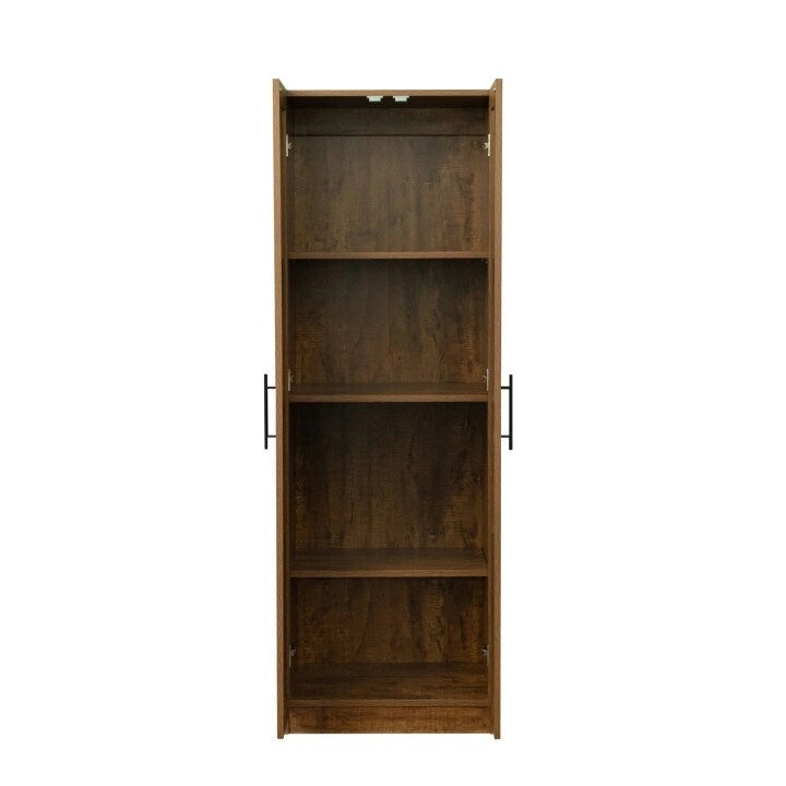 High Wardrobe/Armoires with 3 Shelves-8