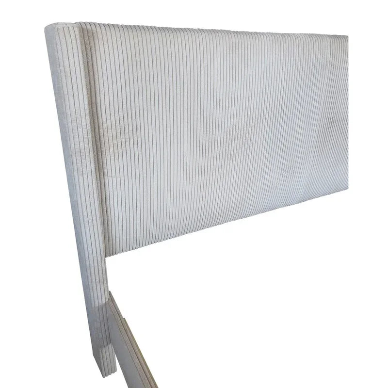 Footboard Drawer Storage Upholstered Wingback Bed-6