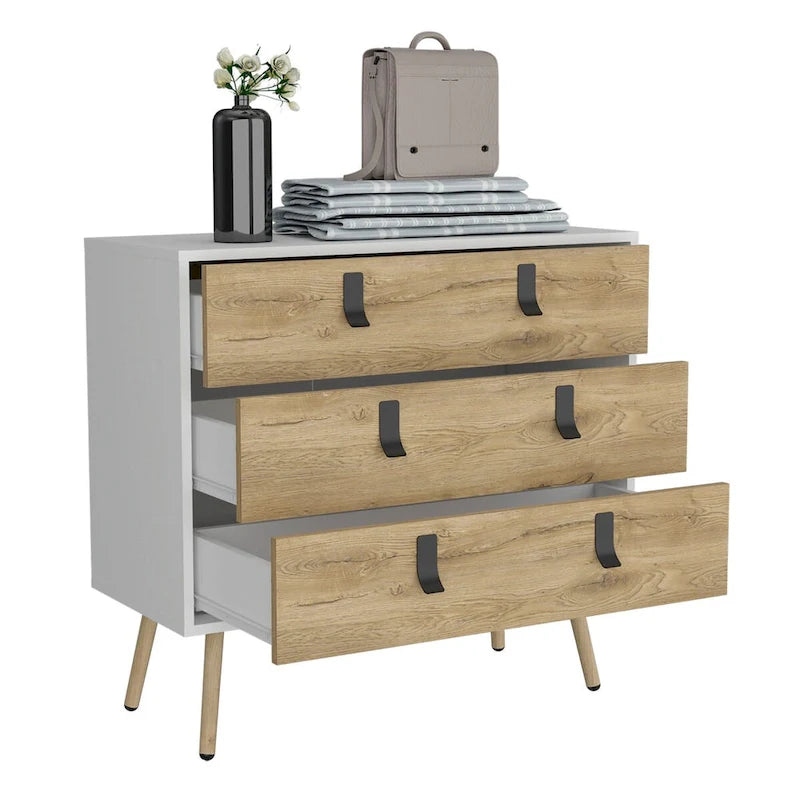 Huna 3-Drawer Dresser 31.5 Wide-2