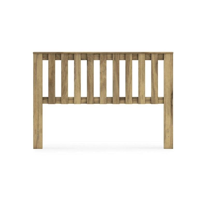 Signature Design by Ashley Bermacy Light Brown Panel Headboard with 2 Nightstands-10