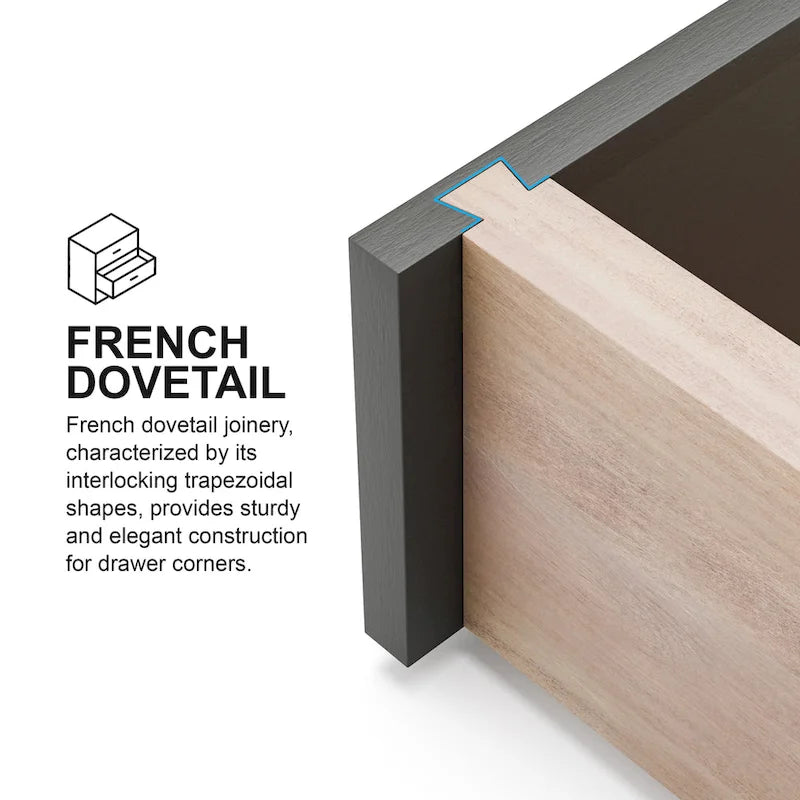 Furniture of America Eugene Traditional Solid Wood Chest with Felt-lined Top Drawer and Cedarwood-lined Drawer