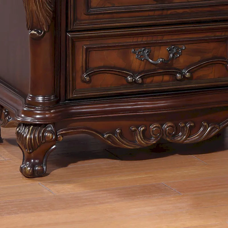 Furniture of America Eugene Traditional Solid Wood Chest with Felt-lined Top Drawer and Cedarwood-lined Drawer-7