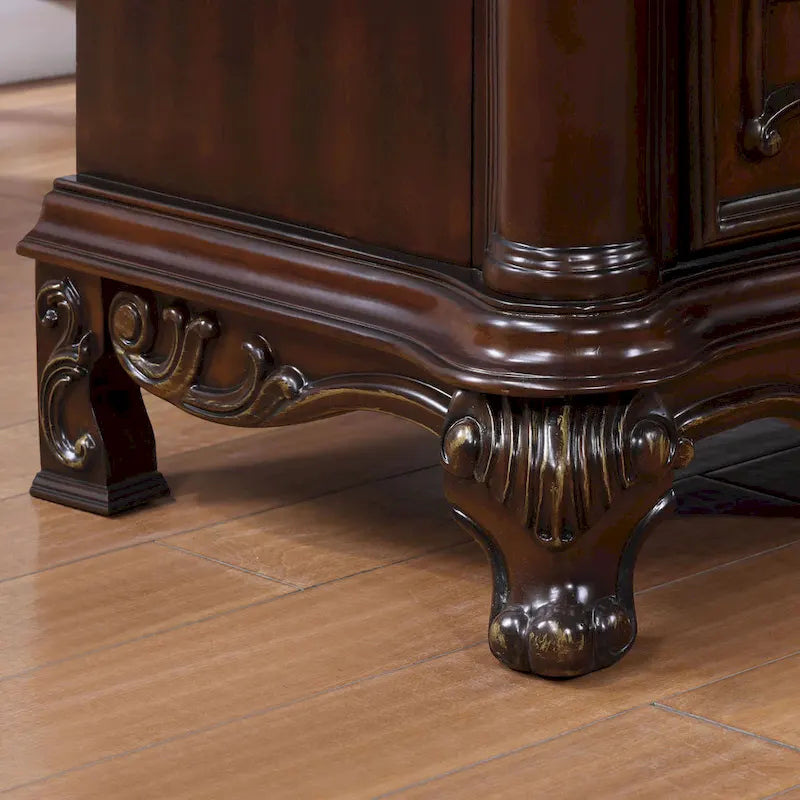 Furniture of America Eugene Traditional Solid Wood Chest with Felt-lined Top Drawer and Cedarwood-lined Drawer-8