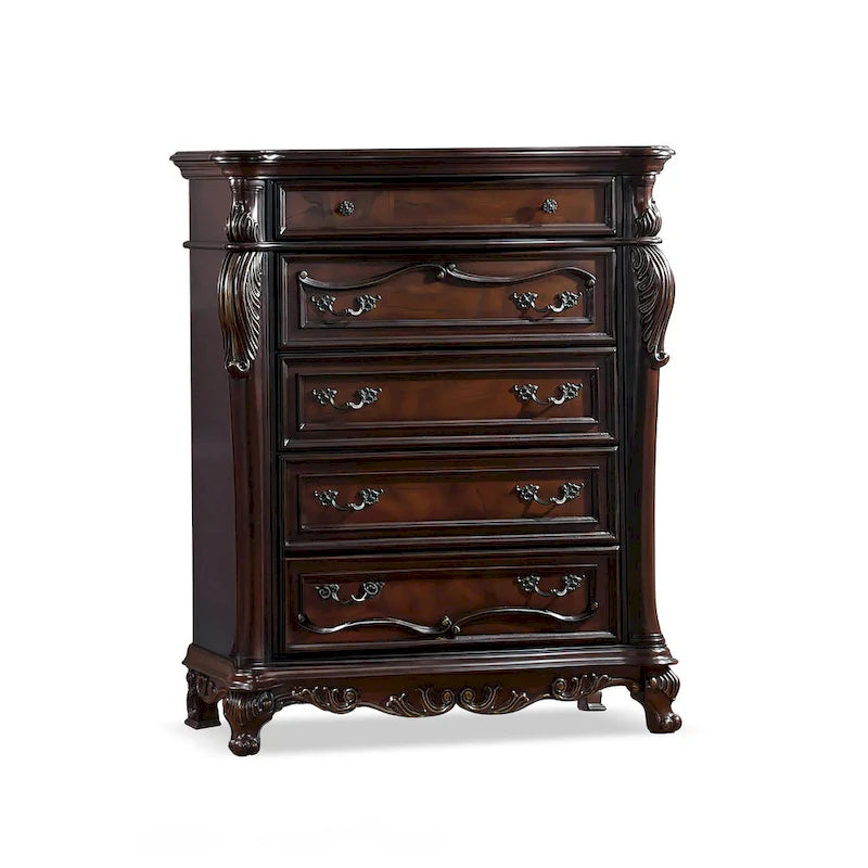 Furniture of America Eugene Traditional Solid Wood Chest with Felt-lined Top Drawer and Cedarwood-lined Drawer-12
