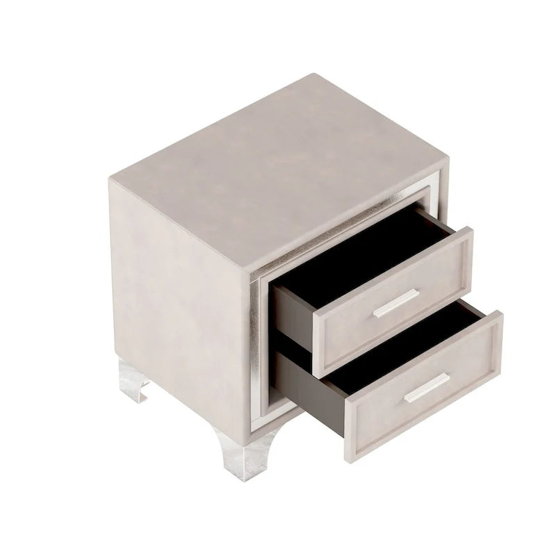 3-Pieces Bedroom Sets with Queen Size Upholstered Platform Bed and Two Nightstands-26