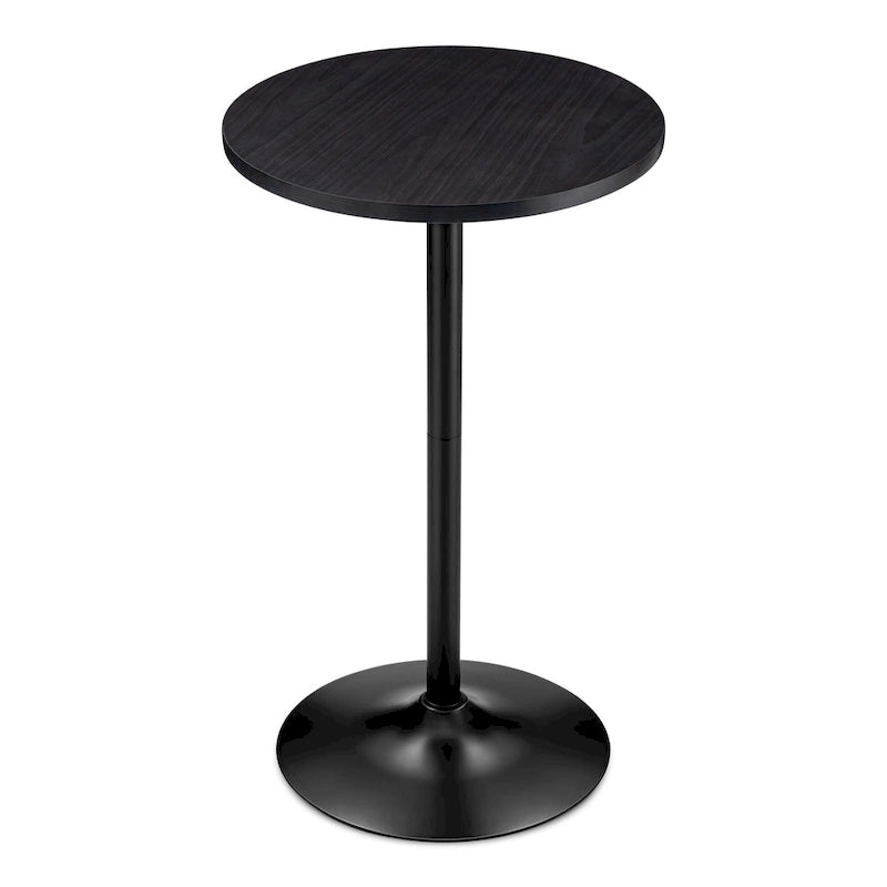 Glitzhome 39.5H Modern Bistro Walnut Top Round Pub Bar Table-28