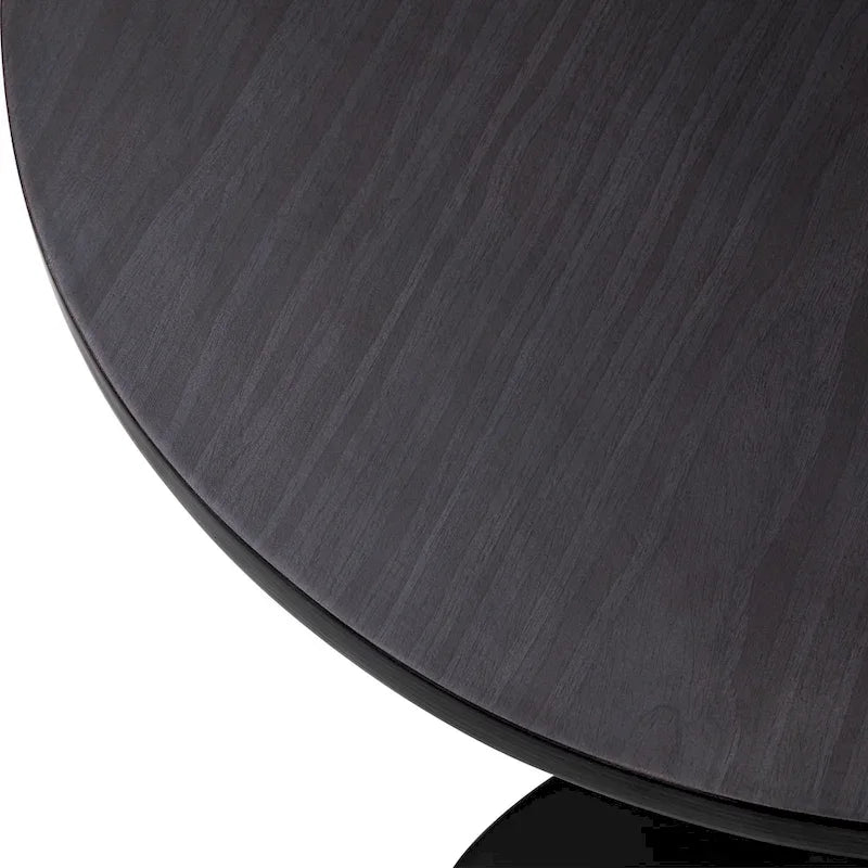 Glitzhome 39.5H Modern Bistro Walnut Top Round Pub Bar Table-33