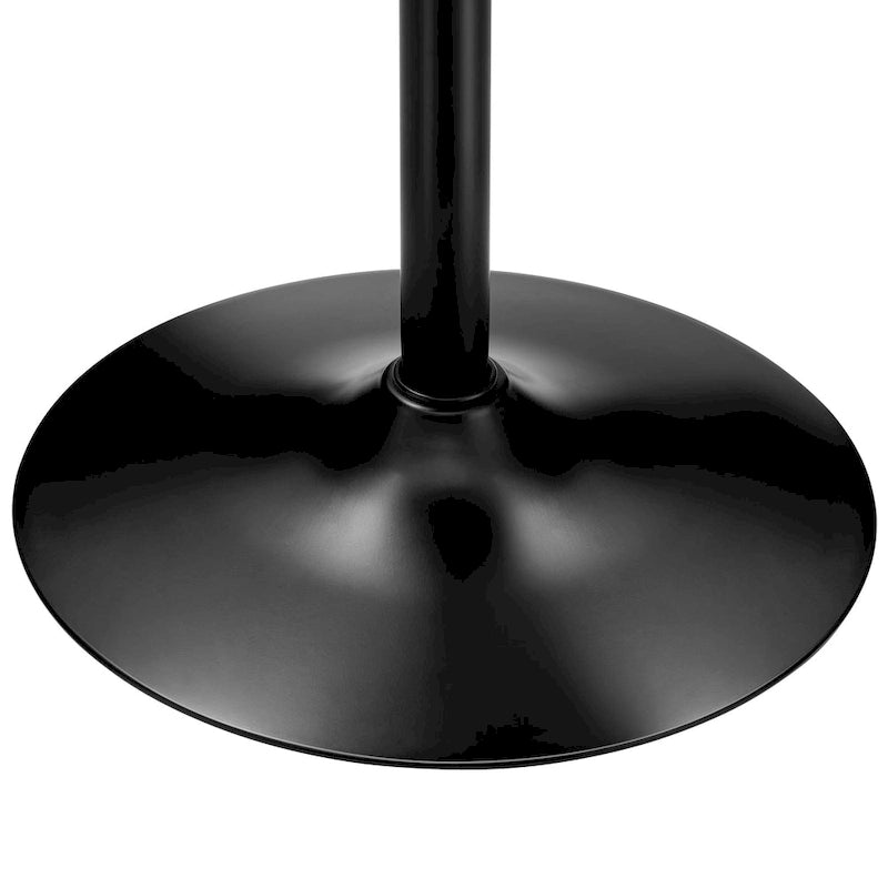 Glitzhome 39.5H Modern Bistro Walnut Top Round Pub Bar Table-34