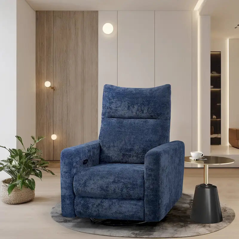 Olmas 33.5W Power Swivel Glider Recliner with USB Charger-39