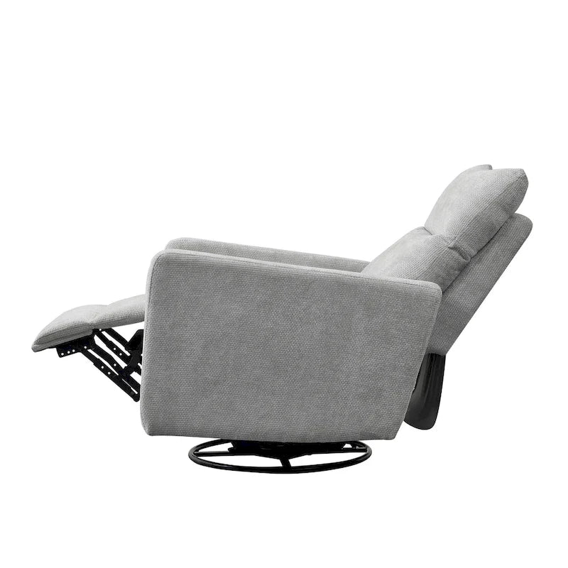 Olmas 33.5W Power Swivel Glider Recliner with USB Charger-17