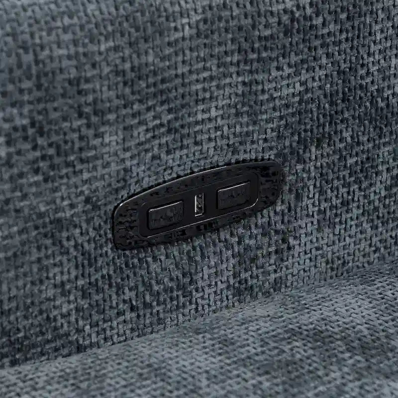 Olmas 33.5W Power Swivel Glider Recliner with USB Charger-33