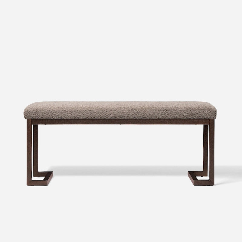 Contemporary Upholstered Rectangular Accent Bench-11