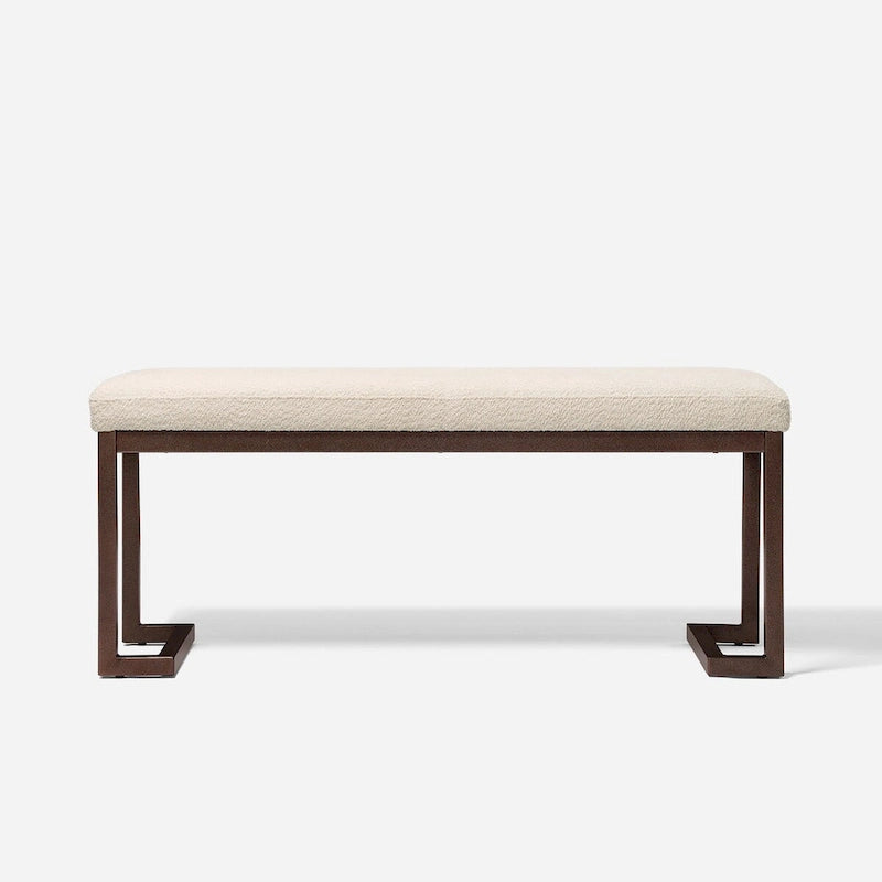 Contemporary Upholstered Rectangular Accent Bench