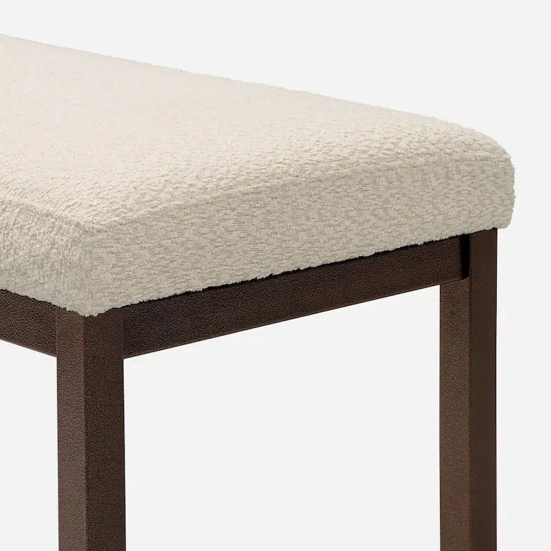 Contemporary Upholstered Rectangular Accent Bench-3