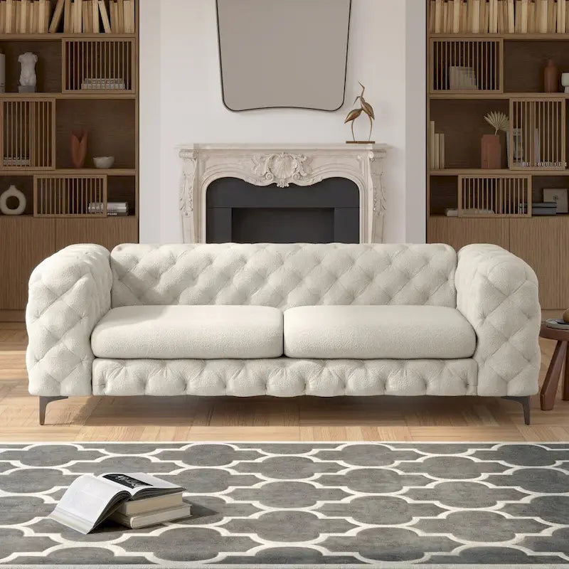Corvus Aosta Chesterfield Tufted Velvet Sofa