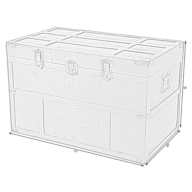 Old Cedar Style Large Chest-5