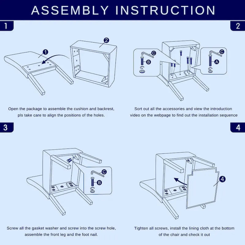 Subrtex Linen Parsons Upholstered Button Dining Chair (2-Pack)-13