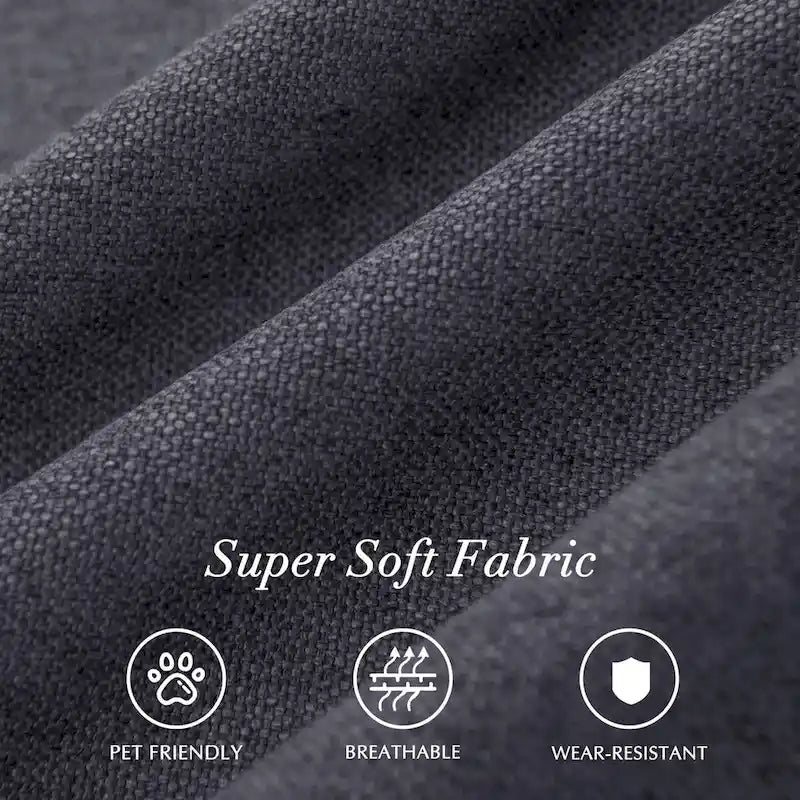 Subrtex Linen Parsons Upholstered Button Dining Chair (2-Pack)-24